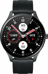 DAS.4 SL24 Smartwatch με Παλμογράφο (Μαύρο)