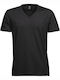 Tee Jays Fashion Sof-Tee Ανδρικό Διαφημιστικό T-shirt Κοντομάνικο σε Μαύρο Χρώμα