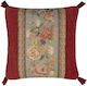 Silk Fashion Decorative Pillow Case 572 From 100% Cotton Burgundy 45x45cm