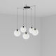 Faro Barcelona Pendant Chandelier for 5 Bulbs E27 Black