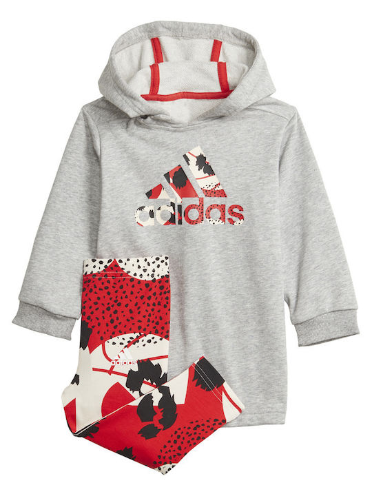 adidas Kinderbekleidungsset mit Leggings Grau 2 Stück