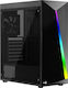 Aerocool Shard Gaming Midi Tower Computer Case with Window Panel Black