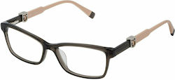 Furla Plastic Eyeglass Frame Black VFU378 06S8