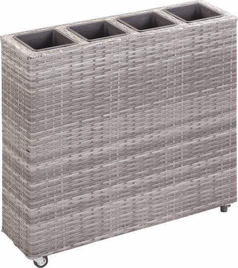 vidaXL Plastic Grey Planter Box vidaXL Plastic Grey Planter Box