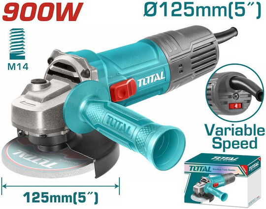 Total Τροχός 125mm Ρεύματος 900W με Ρύθμιση Στροφών
