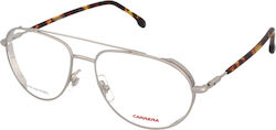 Carrera Masculin Metalic Rame ochelari Argint 219 010