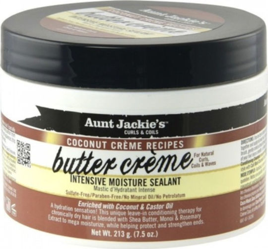 Aunt Jackie' s Coco Butter Creme Leave In Conditioner Διατήρησης Χρώματος για Βαμμένα Μαλλιά 228ml