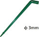 Palaplast 3113/0003 Λόγχη Στήριξης Υδροπονίας 30° 3mm Πράσινη