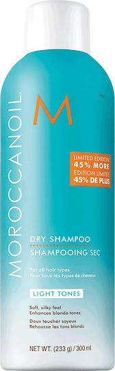 Moroccanoil Dry Shampoo Light Tones Ξηρό Σαμπουάν Όγκου & Λάμψης για Όλους τους Τύπους Μαλλιών 323ml