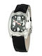 Chronotech Γυναικείο Ρολόι 33mm Μπαταρίας με Μαύρο Δερμάτινο Λουράκι
