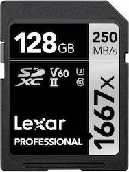 Lexar Professional 1667x SDXC 128GB Class 10 U3 V60 UHS-II