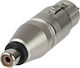 QTX Sound Μετατροπέας RCA female σε XLR male Ασημί 1τμχ 764.343UK