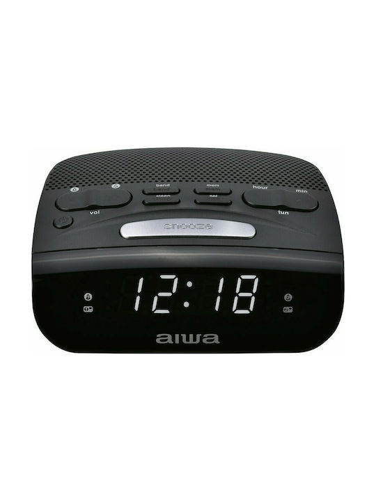 Aiwa Ψηφιακό Ρολόι Επιτραπέζιο με Ξυπνητήρι Ραδιορολόϊ CR15