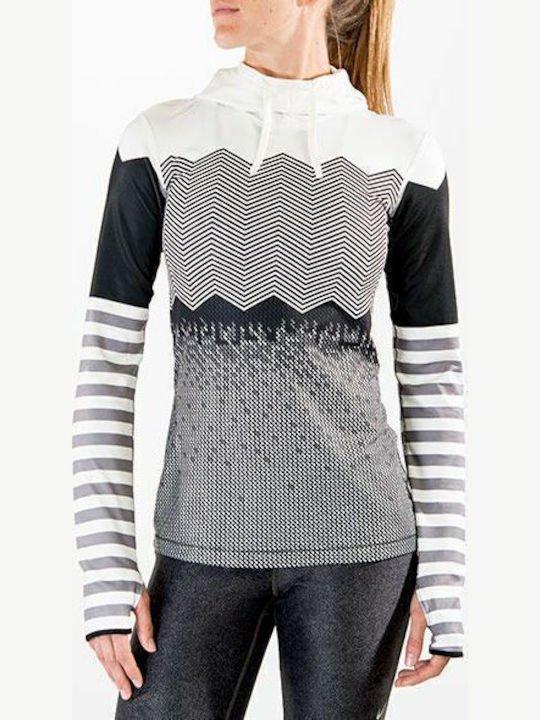 nike women's pro hyperwarm engineered print hoodie