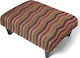 Scaune Suport pentru picioare Tapițat cu Țesătură 602 Val Red Longstocking 40x30x16buc