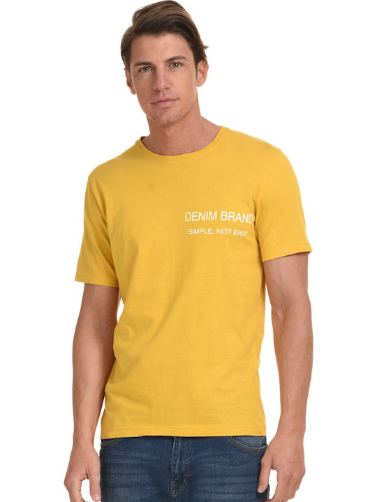 Biston Men's Short Sleeve T-shirt Yellow