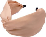 Satin Turban Haarband mit seidiger Textur Beige