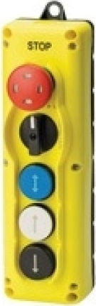 Giovenzana Industrial Push Button Panel Μπουτονιέρα Εξωτερική Στεγανή Μανιτάρι με Διακόπτη & 3 Μπουτόν TLP5