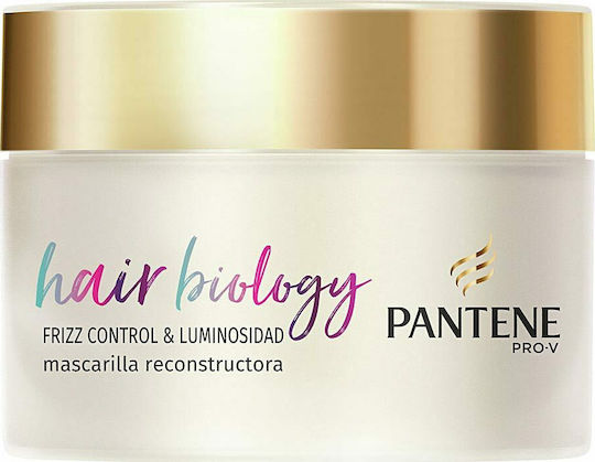 Pantene Hair Biology Frizz & Luminosidad Μάσκα Μαλλιών για Ενυδάτωση 160ml
