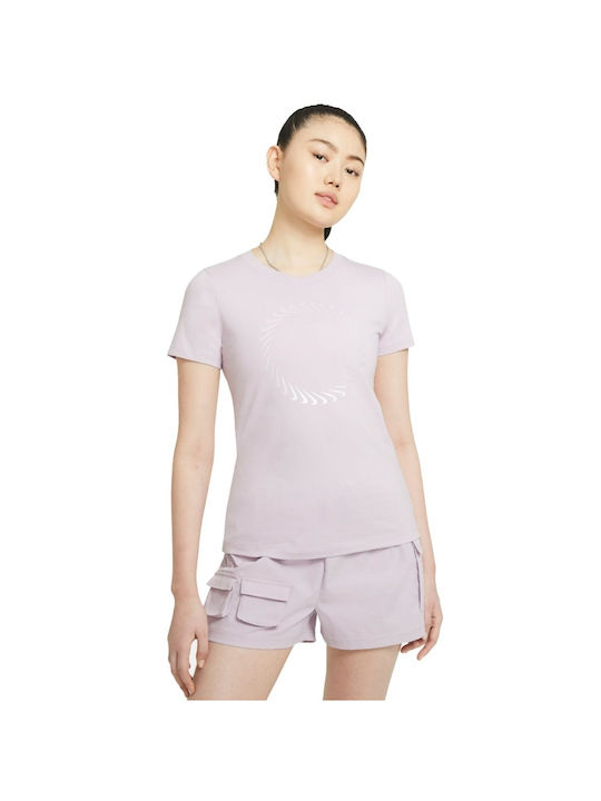 Nike Icon Clash Γυναικείο Αθλητικό T-shirt Ροζ