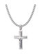 Oxzen Cross with the Crucified from Steel with Chain