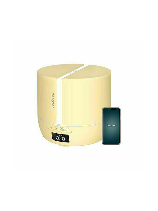 Cecotec LED Aromatherapie-Diffusor PureAroma 550 Connected mit Timer Gelb 500ml 05643