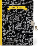 I-Total Math Notebook 96 Sheets A5 with Dots and Padlock Black