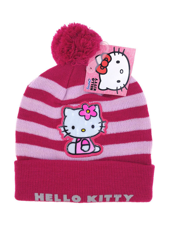 Stamion Hello Kitty Kids Beanie Knitted Pink