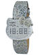 Chronotech Γυναικείο Ρολόι 39mm Μπαταρίας με Ασημί Δερμάτινο Λουράκι