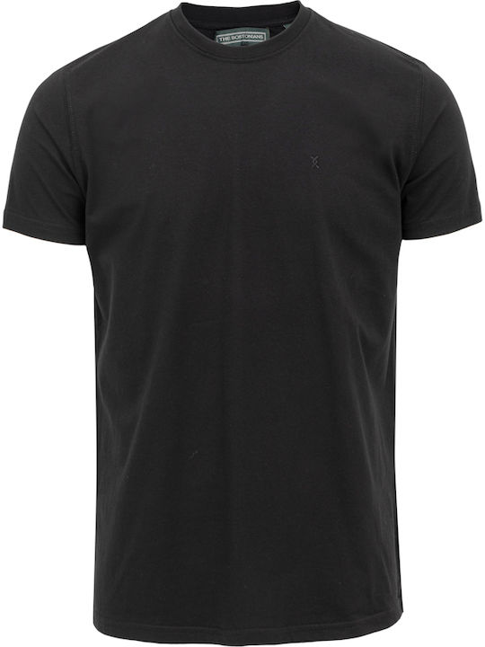 The Bostonians Ανδρικό T-shirt Μαύρο Μονόχρωμο