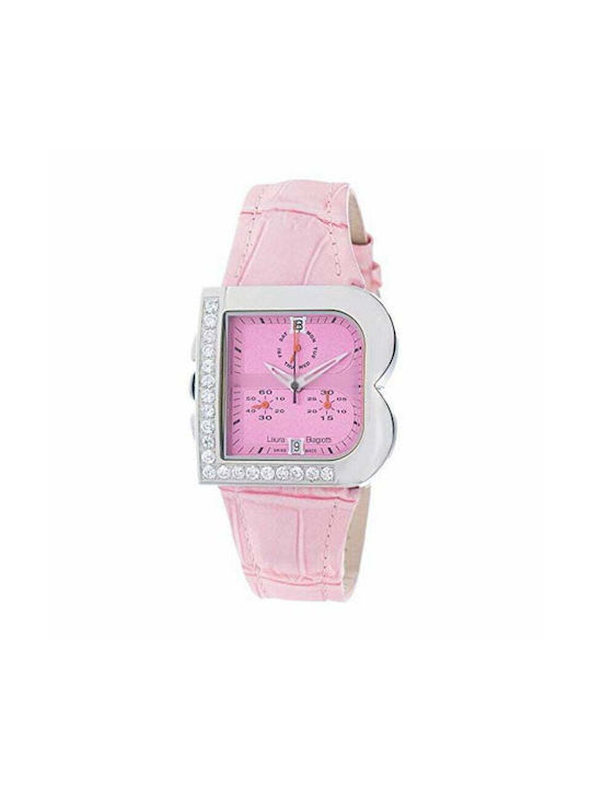 Laura Biagiotti Watch with Pink Leather Strap