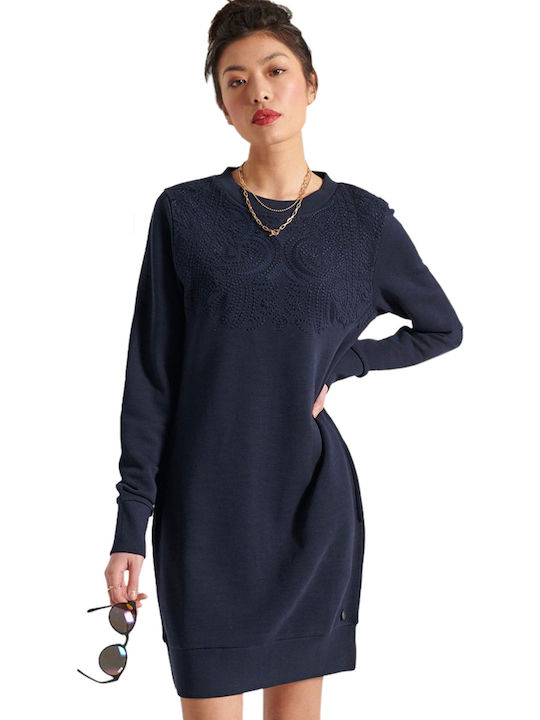 Superdry Mini Kleid Marineblau