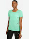 Nike Miler Damen Sportlich T-shirt Dri-Fit Grün