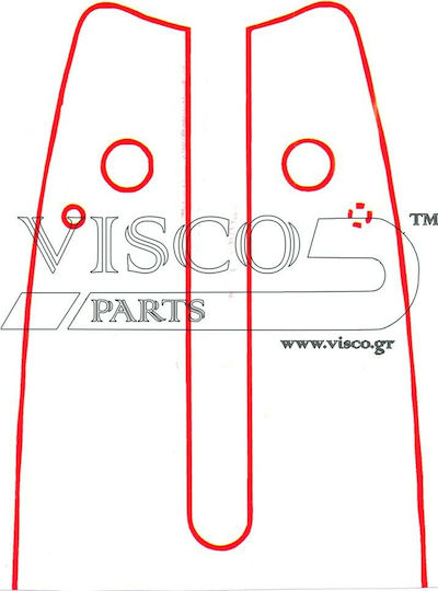 Visco Parts Chainsaw Blade Chainsaw Blade 40cm for Chain with Pitch 3/8"LP, Guide Bar Thickness .050"-1.3mm & Number of Drivers 55E with Granazi SW 16-50NR