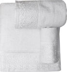 Viopros Νο 9 Bridal Towel Set 3pcs with Lace 642183 White