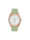 Jason Hyde Watch with Green Leather Strap