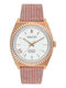 Jason Hyde Women's Watch with Pink Fabric Strap