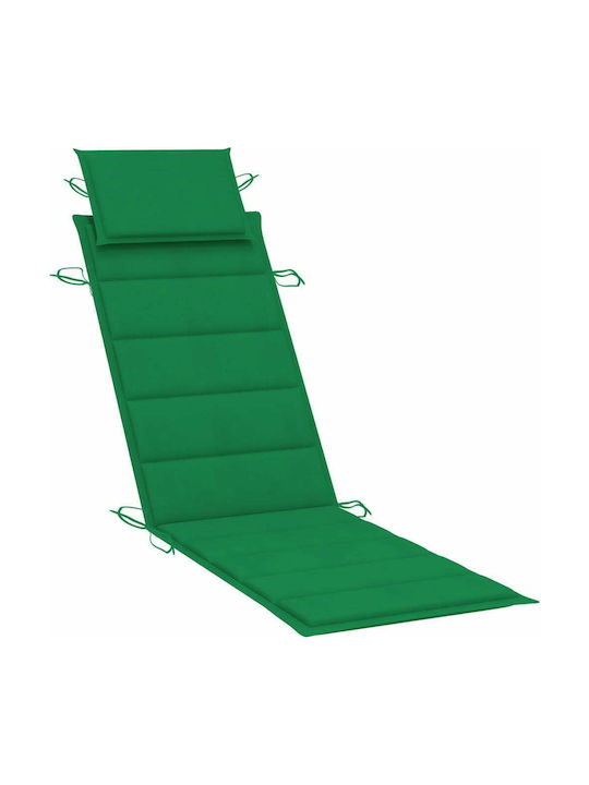 vidaXL Sun Lounger Cushion Green 186x58cm.