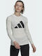 Adidas Future Icons Women's Athletic Cotton Blouse Long Sleeve White