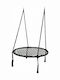 GW-908 Hängende Garten & Veranda Schaukel Sessel Stoff Black Belastbarkeit bis 120kg L80xB80xH100cm