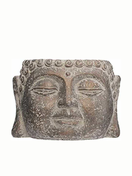 Plastona Pot Brown 11.5x11.5cm Buddha