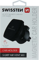 Swissten Mobile Phone Holder Car S-GRIP AV-M3 with Magnet Black