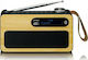 Lenco PDR-040 Bamboo Tabletop Radio Rechargeable DAB+ with Bluetooth Black