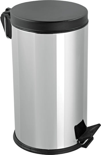 Mopatex Μεταλλικός Κάδος Απορριμμάτων με Πεντάλ 8lt Μαύρος