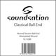 Soundsation Classical Ball End Μονή Χορδή Silve...