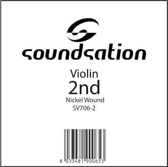 Soundsation Single Nickel Wound String for Violin Violin Singles A (La)