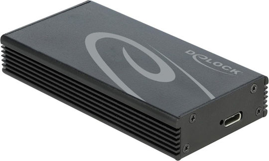 DeLock Hard Drive Case M.2 PCI-Express NVME with connection USB 3.2 in Schwarz color