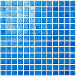 Astral Pool Outdoor Gloss Glass Tile 25x25cm Blue