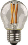 Eurolamp LED Lampen für Fassung E27 und Form G45 Naturweiß 806lm 1Stück