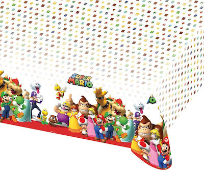 Amscan Τραπεζομάντηλο Party Kunststoff Super Mario Mehrfarbig 180x120cm 9901539